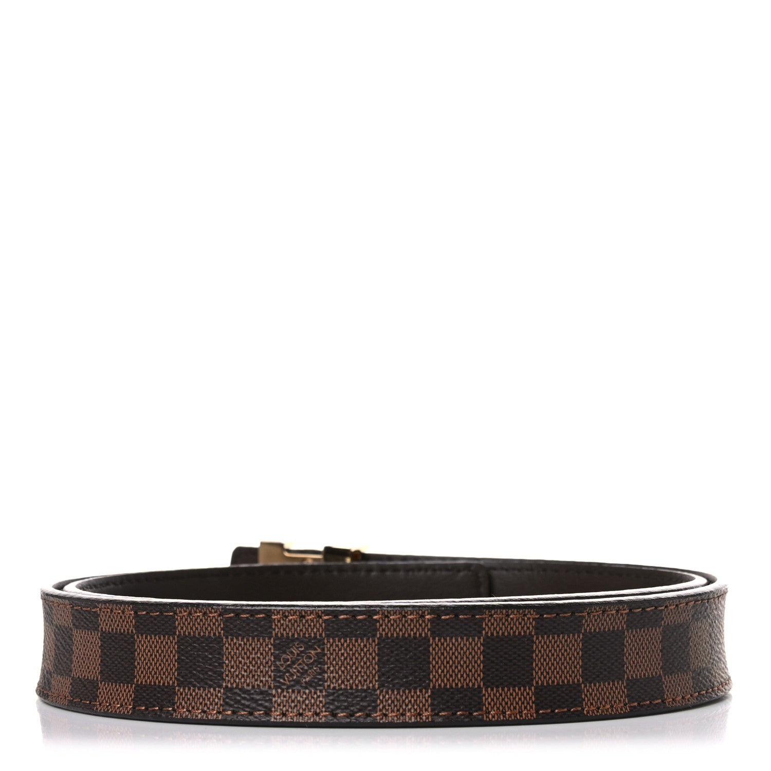 Louis Vuitton Mini Damier Ebene 25mm LV Initiales Belt 80 32 2 of 7