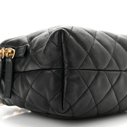 Chanel Calfskin Quilted Mini Bowling Bag Black 9 of 10