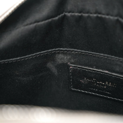 Saint Laurent Calfskin Matelasse Monogram Lou Camera Bag Granite 8 of 14