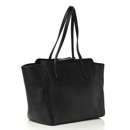 Gucci Pebbled Calfskin Small Swing Tote Black 3 of 11