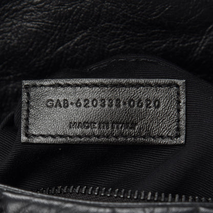 Saint Laurent Calfskin Quilted Toy Loulou Puffer Monogram Monochrome Chain Satchel Black 8 of 11