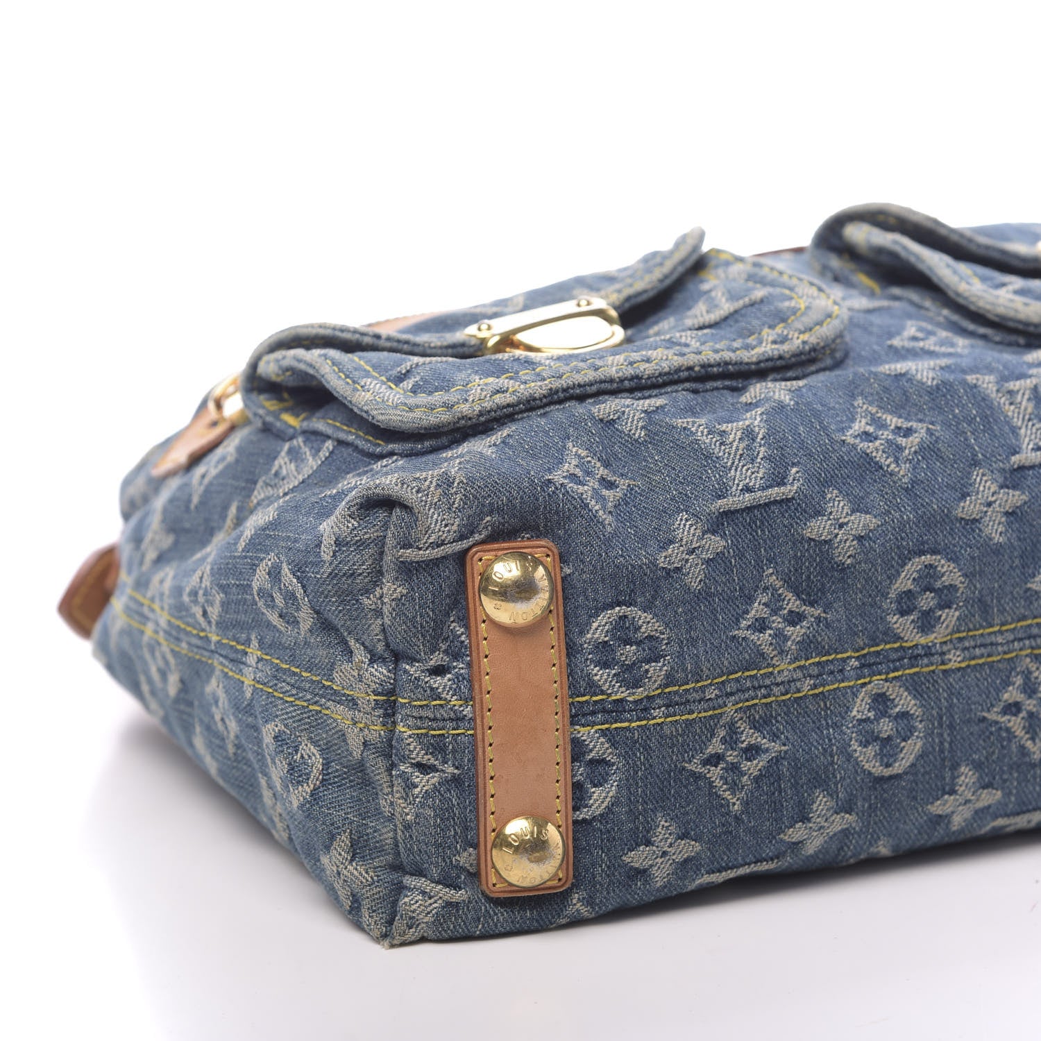 Louis Vuitton Monogram Denim Baggy PM Blue 14 of 16