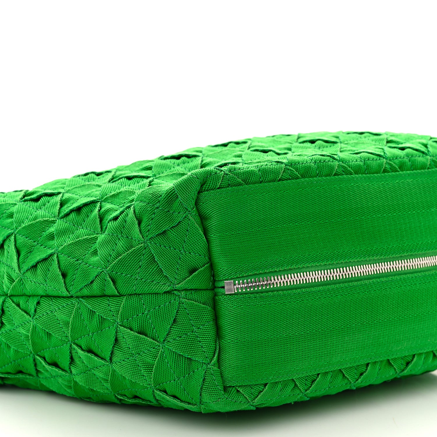 Bottega Veneta Canvas Maxi Intrecciato Webbing Cassette Crossbody Bag Green 9 of 13