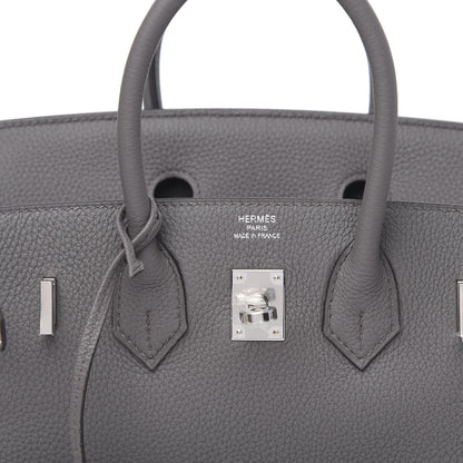 Hermes Togo Birkin 25 Etain 6 of 10