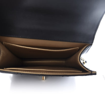 Chanel Lambskin Quilted Chic Pearls Flap Black 4 of 9