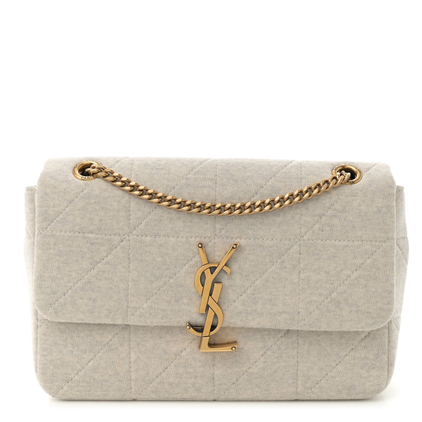 Jersey Wool Patchwork Monogram Medium Jamie Off White