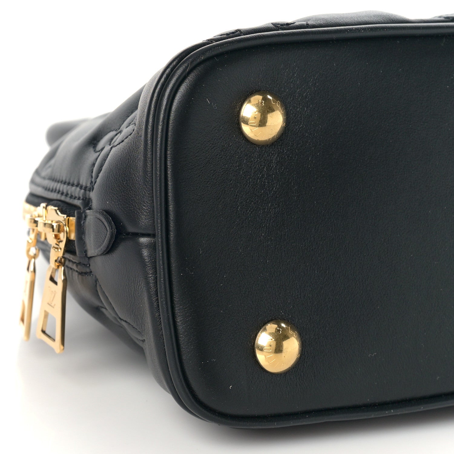Louis Vuitton Calfskin Bubblegram Alma BB Black 7 of 8