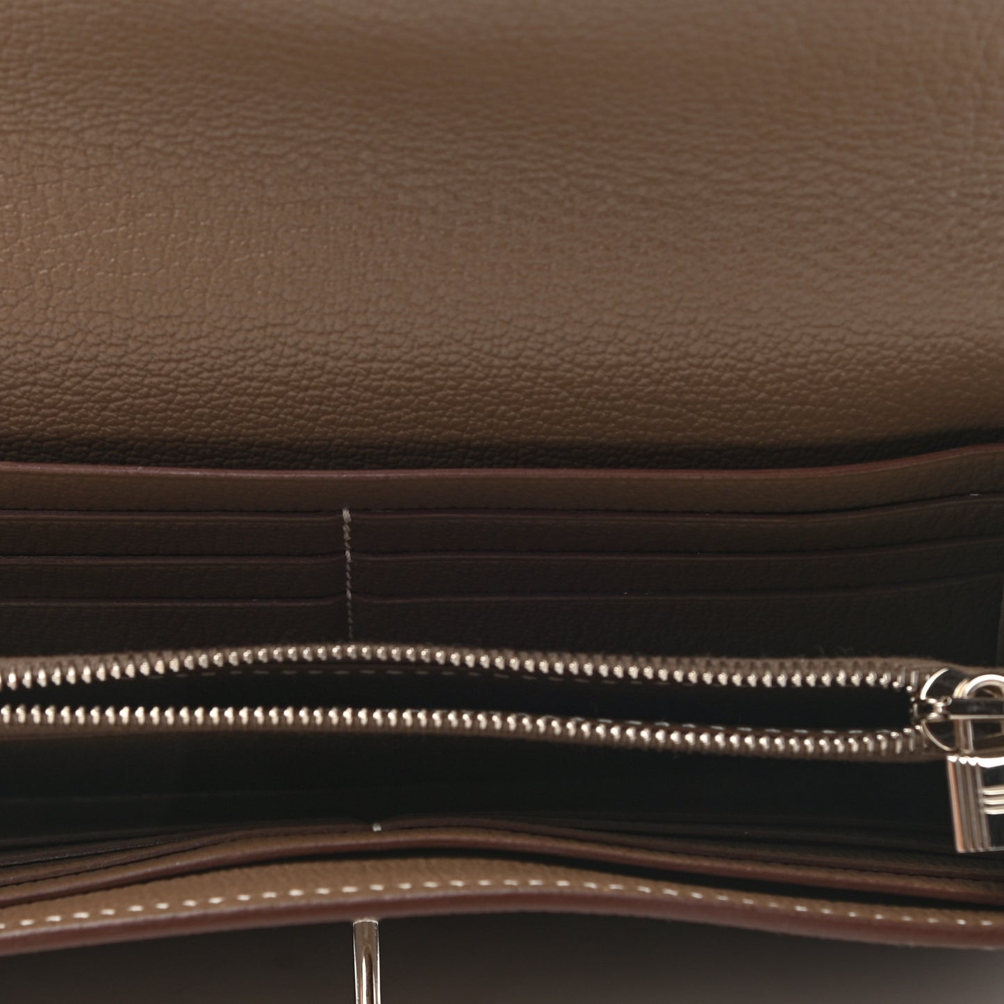 Chevre Mysore Kelly Longue Wallet Etoupe