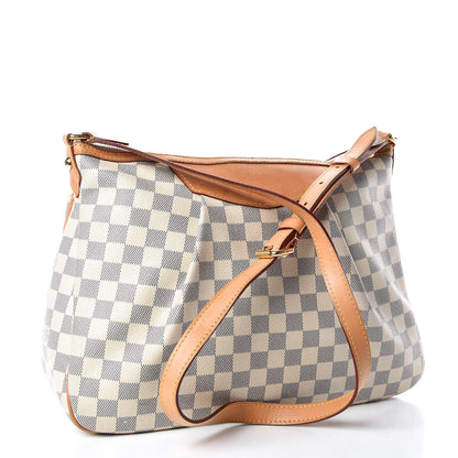 Louis Vuitton Damier Azur Siracusa MM 3 of 17