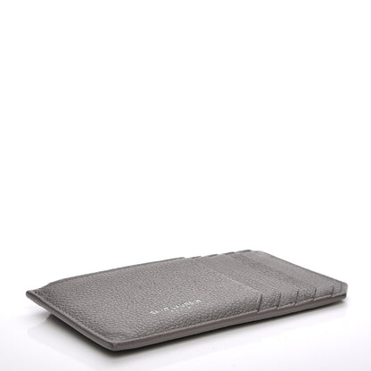 Saint Laurent Grained Calfskin 5 Fragments Zip Pouch Card Holder Fog 4 of 7