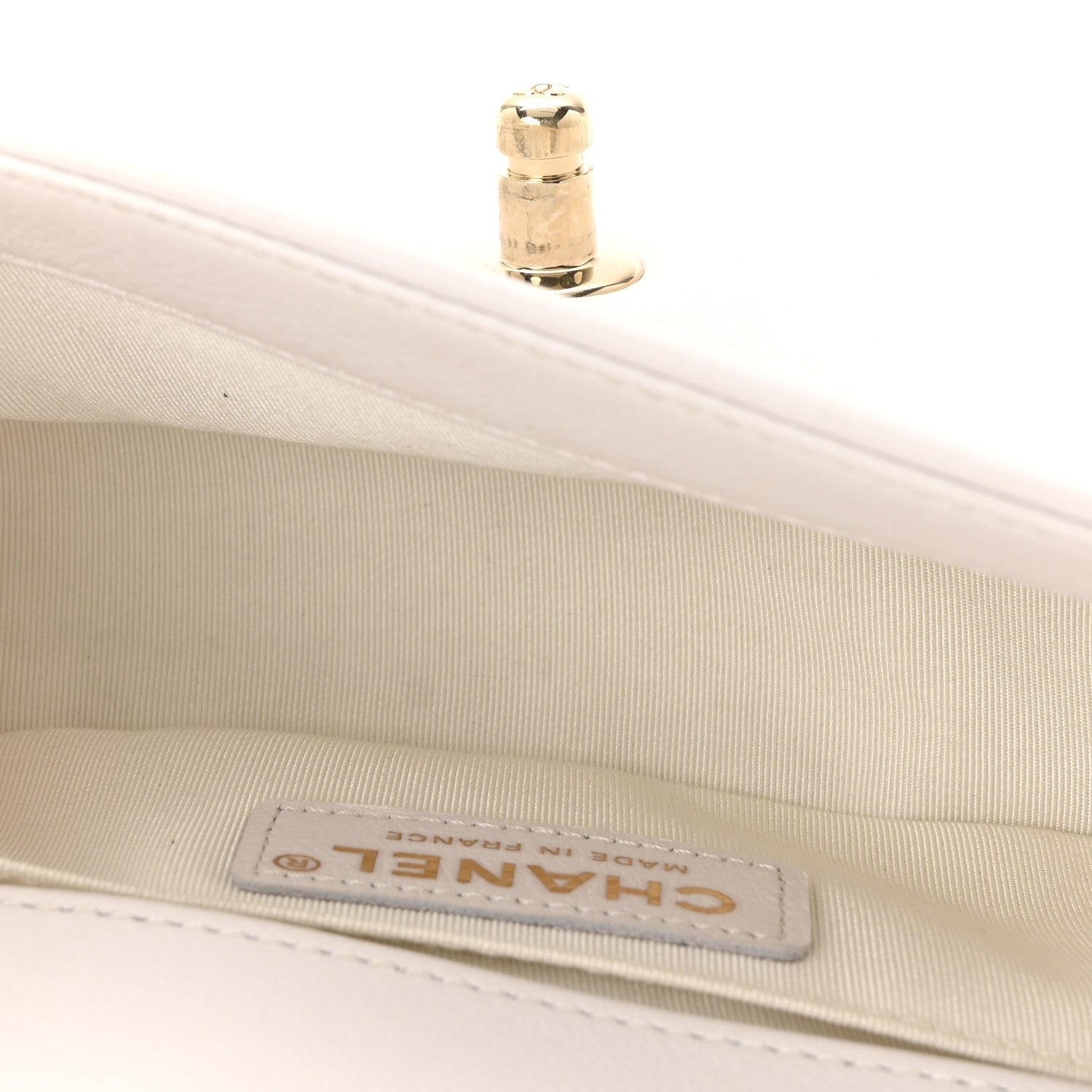 Chanel Calfskin Embroidered Small Boy Flap White 5 of 10