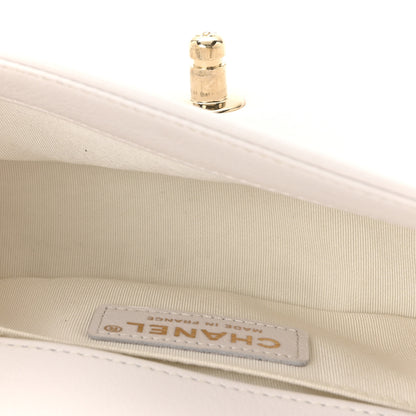 Chanel Calfskin Embroidered Small Boy Flap White 5 of 10