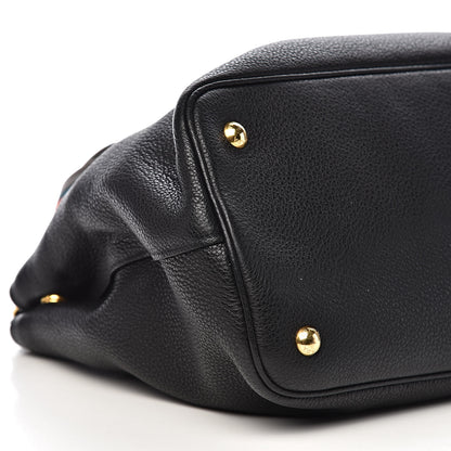 Prada Vitello Daino Tote Black 8 of 12