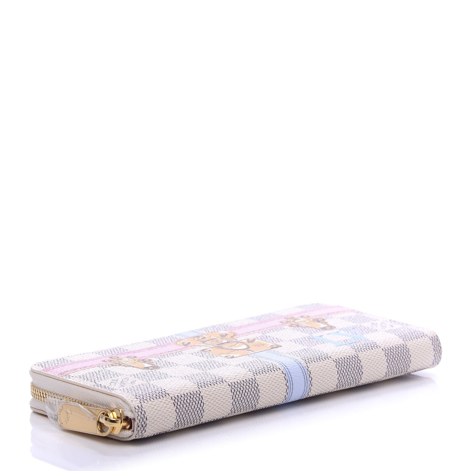 Louis Vuitton Damier Azur Summer Trunks Clemence Wallet 4 of 10
