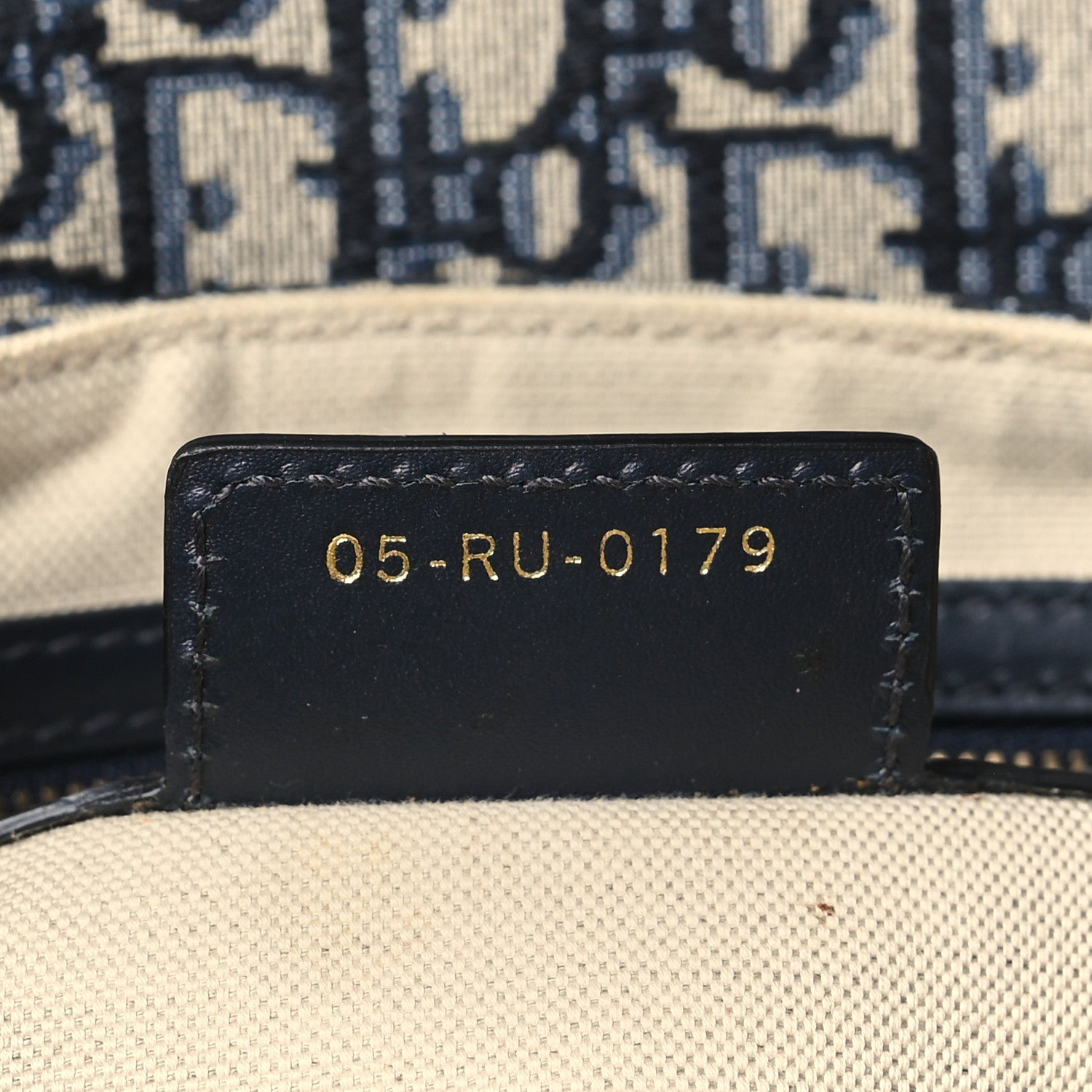 Christian Dior Oblique Saddle Bag Blue 7 of 11