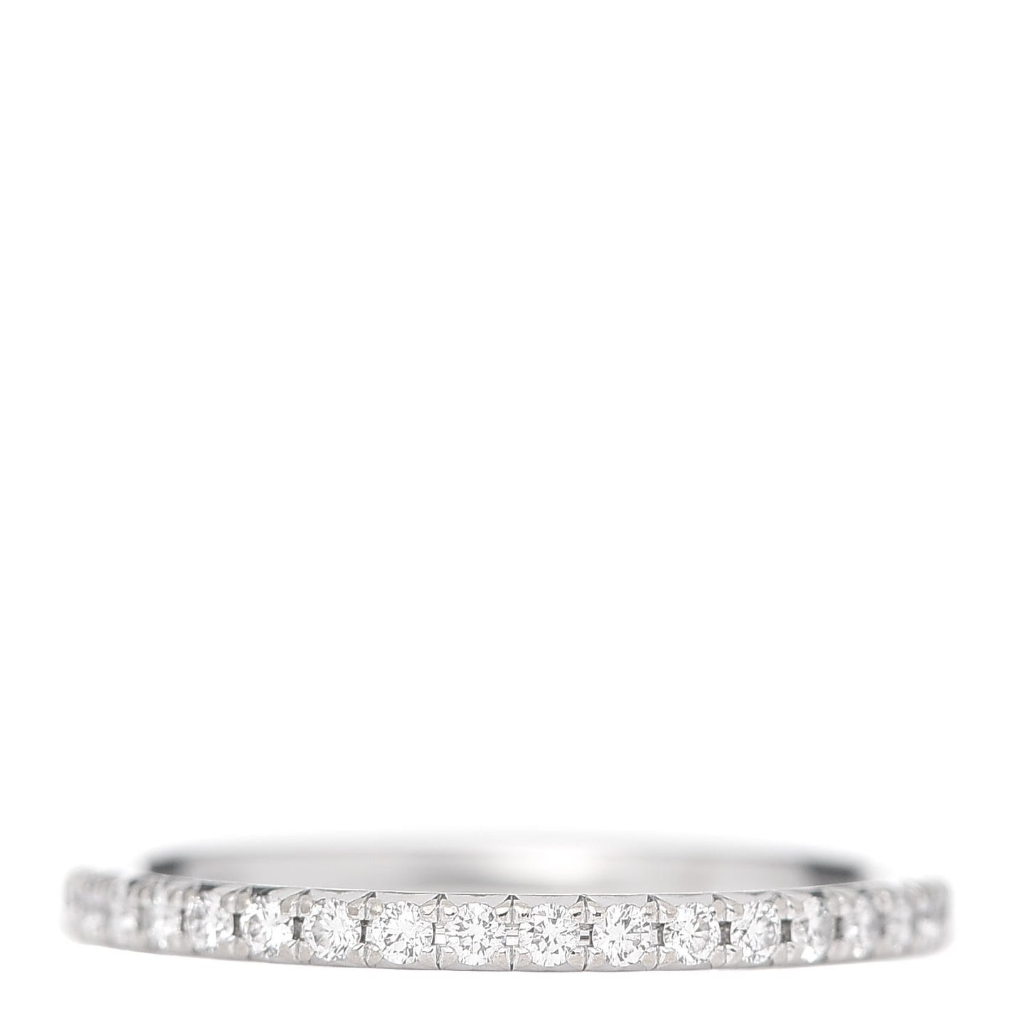 18K White Gold Diamond Metro Band Ring 47 4