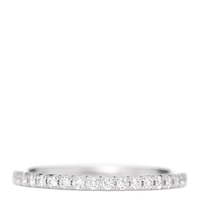 Tiffany 18K White Gold Diamond Metro Band Ring 47 4 1 of 6