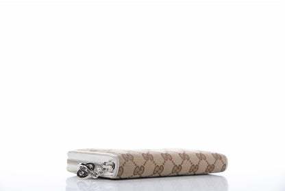 Gucci Monogram Large Twins Zip Around Wallet Beige Ebony White 11 of 27