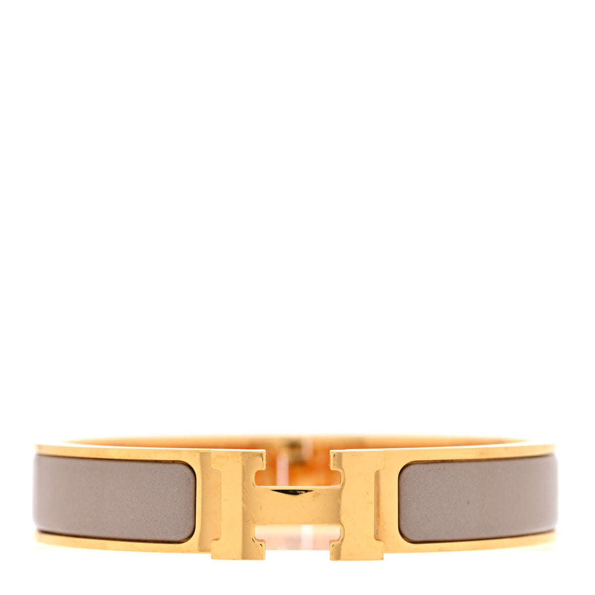 Enamel Narrow Clic Clac H Bracelet PM Beige Rose