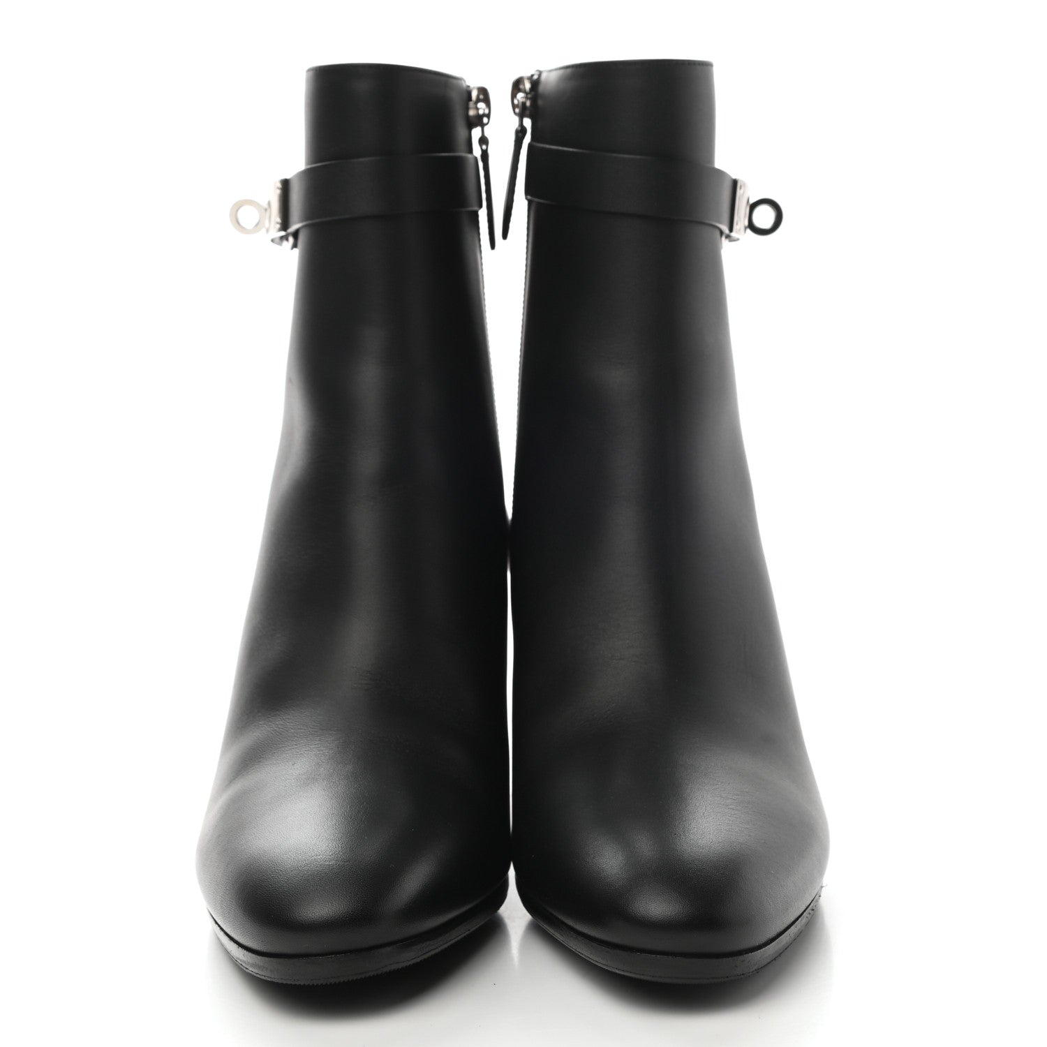 Hermes Calfskin Saint Germain Ankle Boots 38 Black 2 of 9