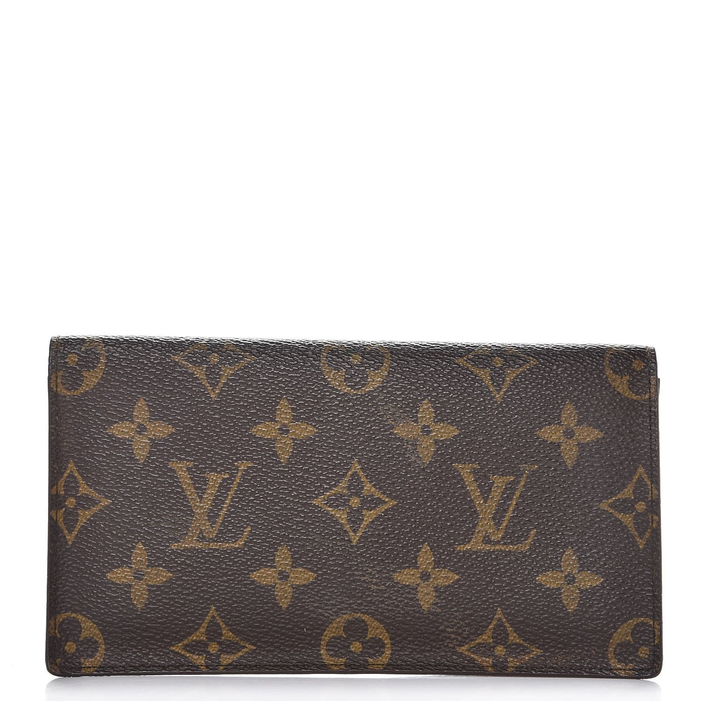 Monogram Simple Checkbook Holder Wallet