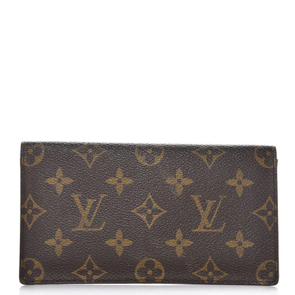 Louis Vuitton Monogram Simple Checkbook Holder Wallet 1 of 12