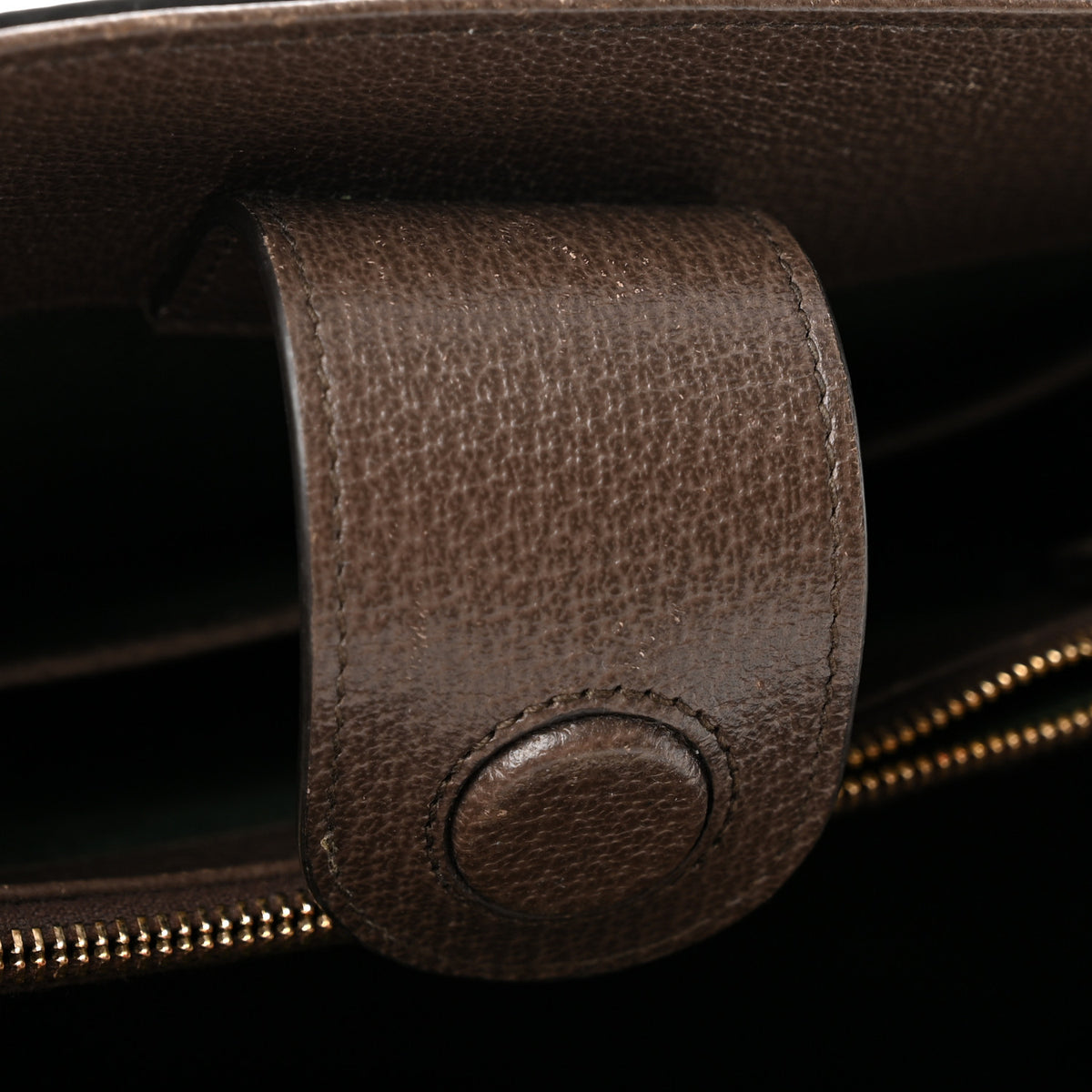 GG Supreme Monogram Web Medium Ophidia Tote Bag Brown