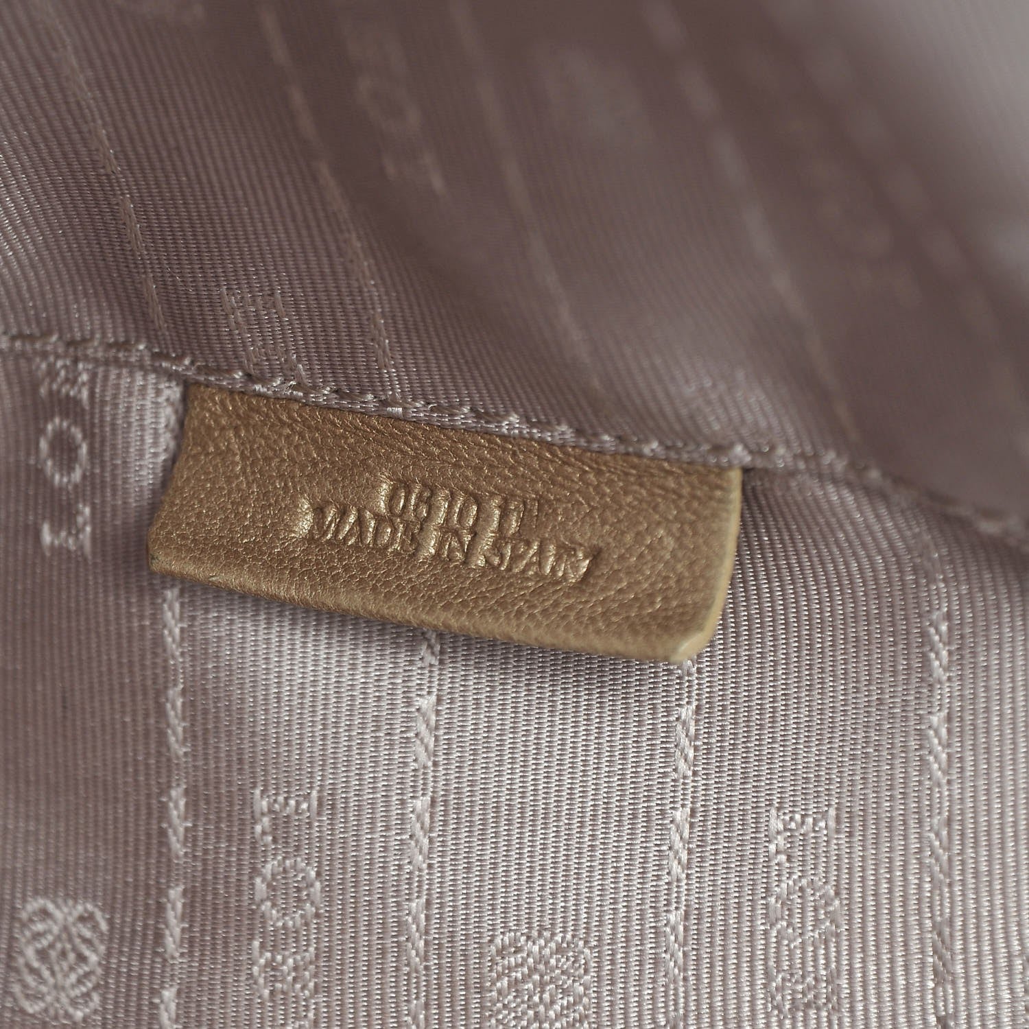 Loewe Calfskin Embossed Logo Shopper Tote Brown 8 of 13