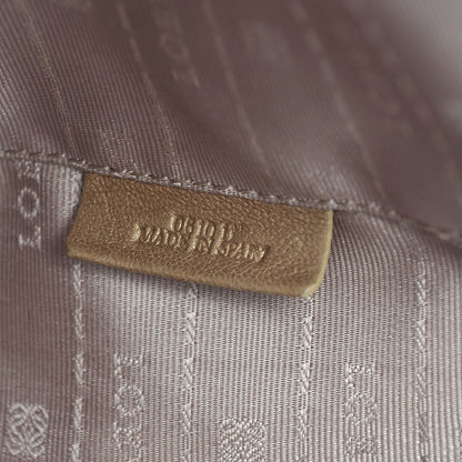 Loewe Calfskin Embossed Logo Shopper Tote Brown 8 of 13