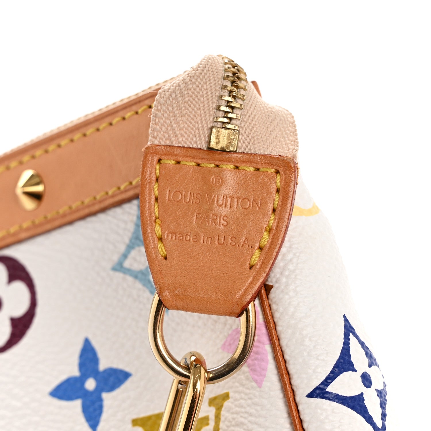 Louis Vuitton Monogram Multicolor Pochette Accessories White 6 of 12