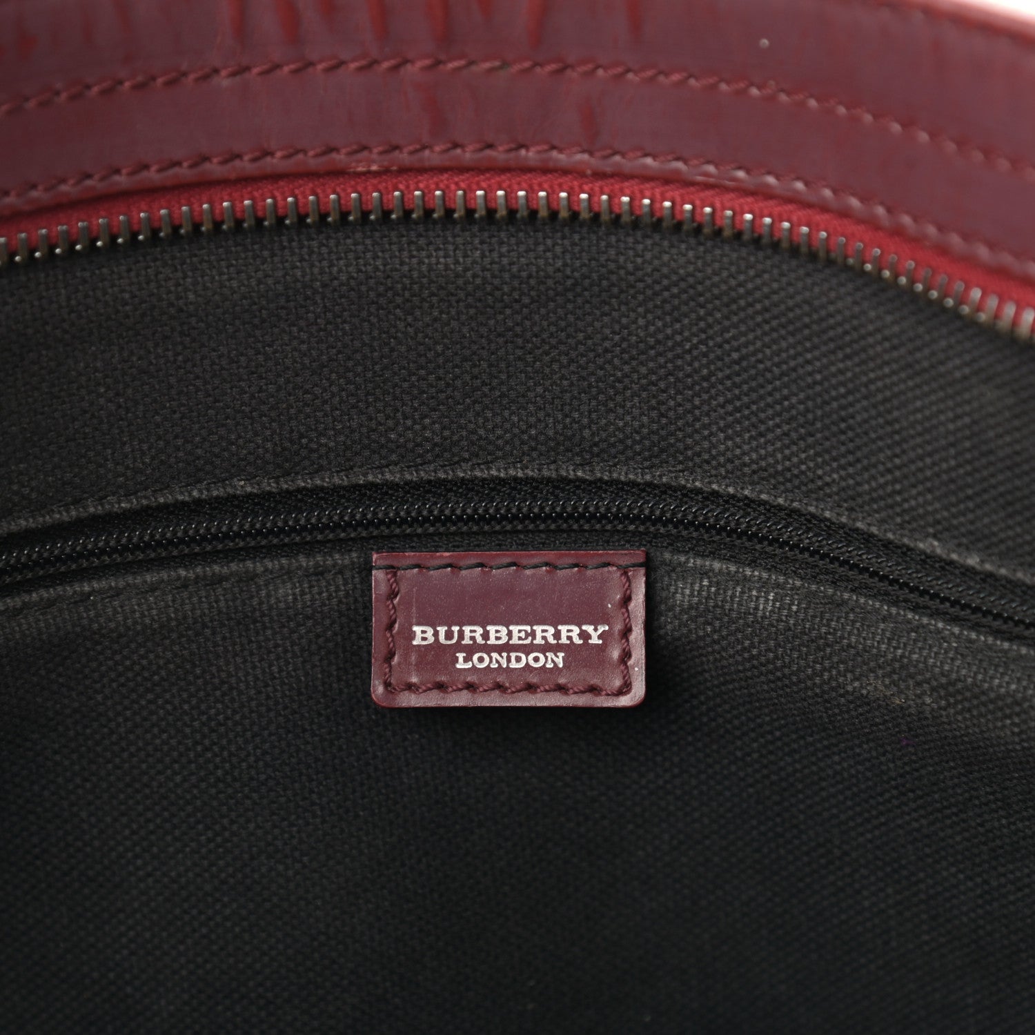 Burberry Haymarket Check Tote Red 5 of 16
