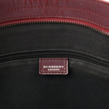 Burberry Haymarket Check Tote Red 5 of 16