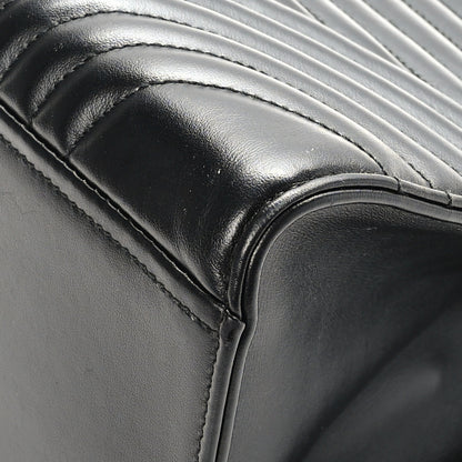 Prada Soft Calfskin Impunture Diagramme Tote Black 8 of 10