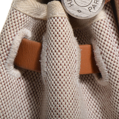 Hermes Toile Herbag PM 30 Black and Natural 12 of 14