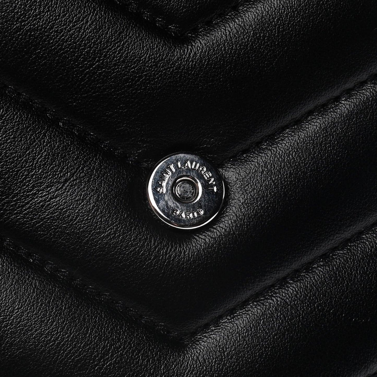 Calfskin Y Quilted Monogram Toy Loulou Crossbody Bag Black