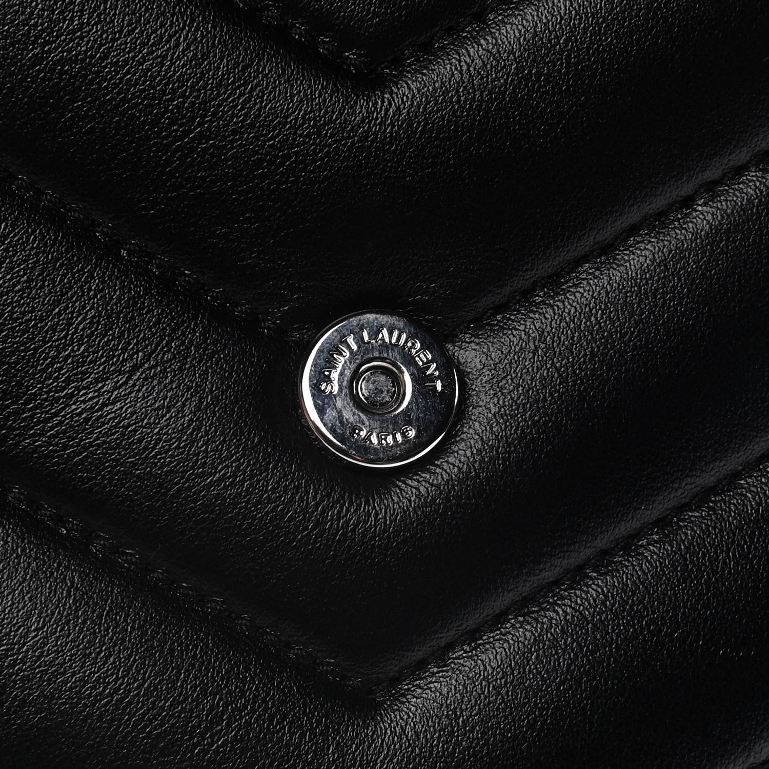 Saint Laurent Calfskin Y Quilted Monogram Toy Loulou Crossbody Bag Black 6 of 18