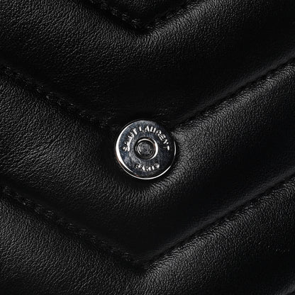 Saint Laurent Calfskin Y Quilted Monogram Toy Loulou Crossbody Bag Black 6 of 18