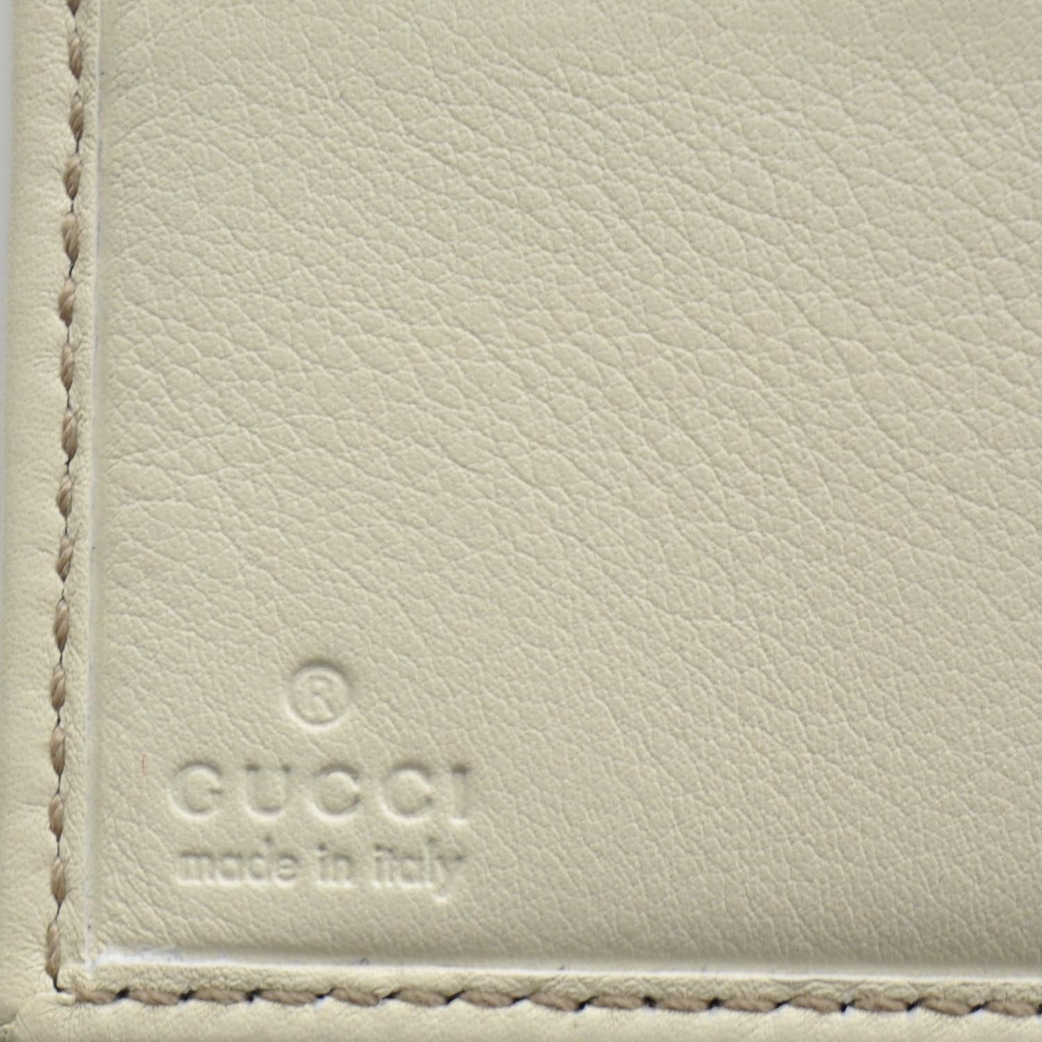 Gucci Leather Compact Britt Wallet Ivory 6 of 7