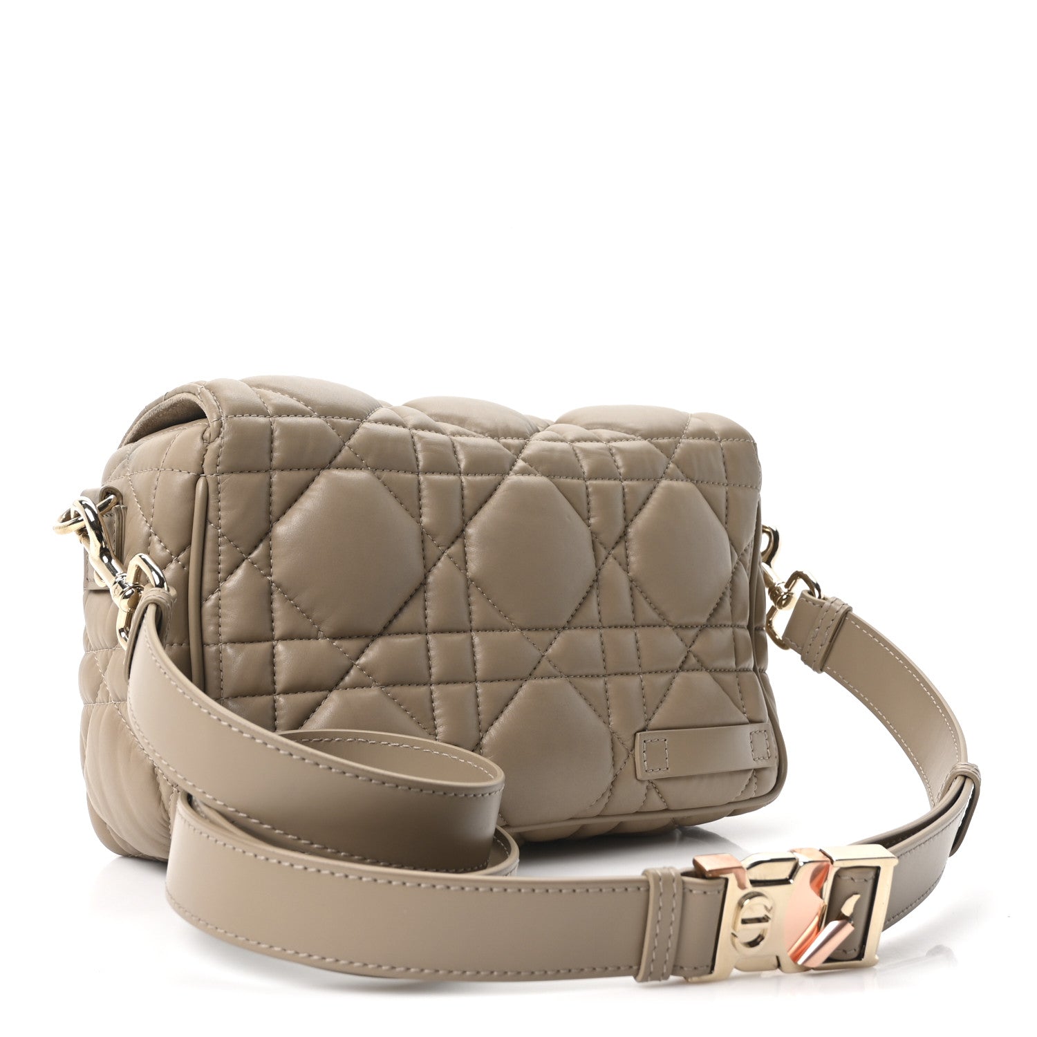 Christian Dior Calfskin Macrocannage Small Diorcamp Messenger Sand 3 of 10