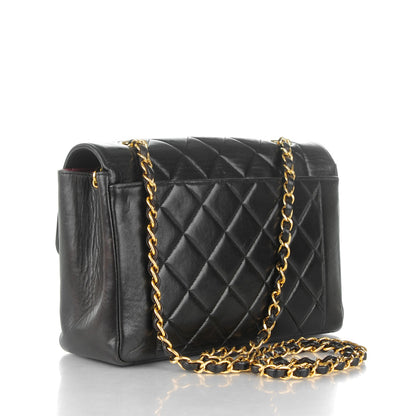 Chanel Lambskin Quilted Small Single Flap Black 3 of 9