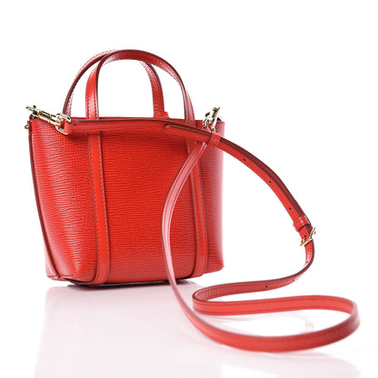Dolce & Gabbana Textured Calfskin Mini Escape Shopper Tote Red 3 of 9