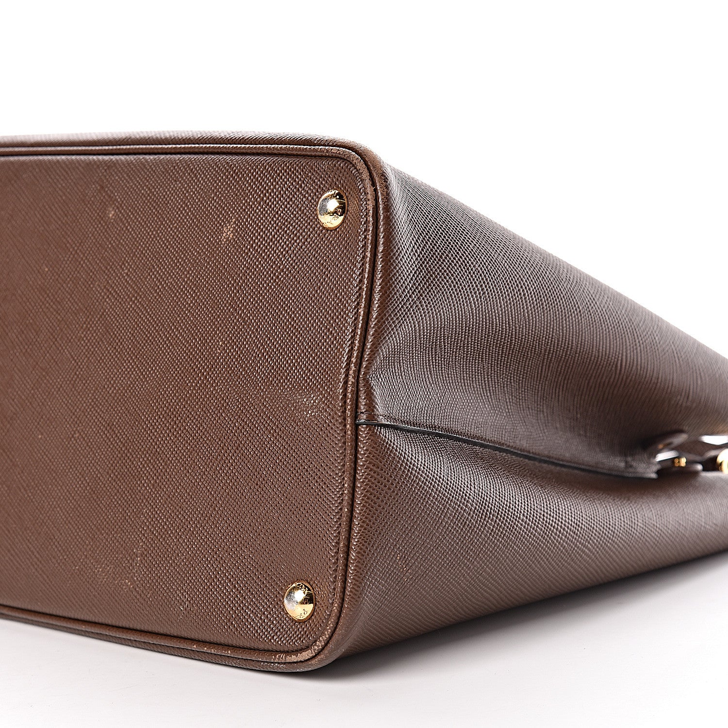 Prada Saffiano Cuir Large Double Bag Cacao 11 of 24
