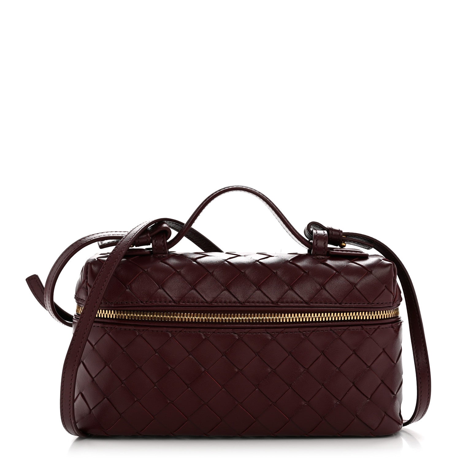 Bottega Veneta Nappa Intrecciato Bang Bang Vanity Case Barolo 1 of 14
