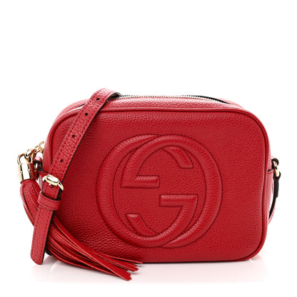 Gucci Pebbled Calfskin Small Soho Disco Bag Tabasco Red 1 of 11