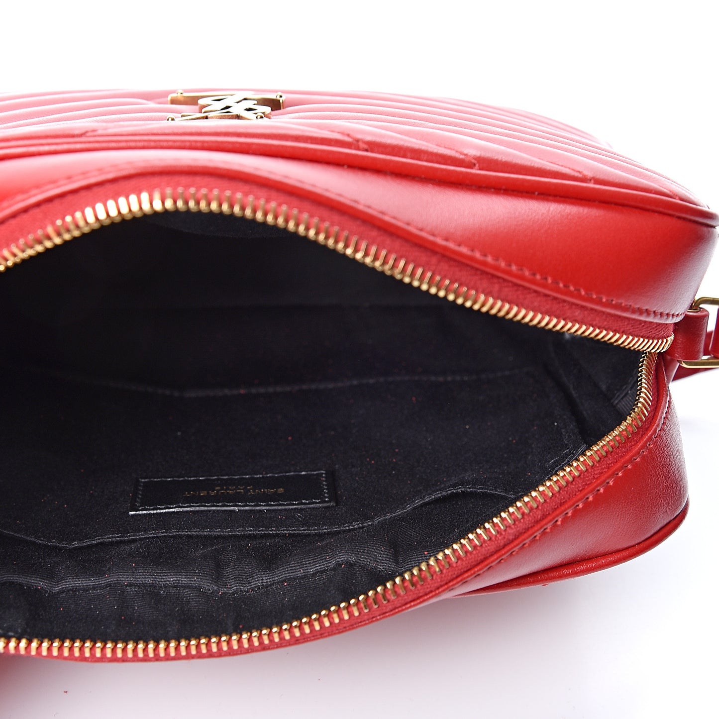 Calfskin Matelasse Monogram Lou Camera Bag Eros Red