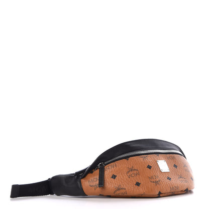 MCM Visetos Waist Bag Black Cognac 4 of 7