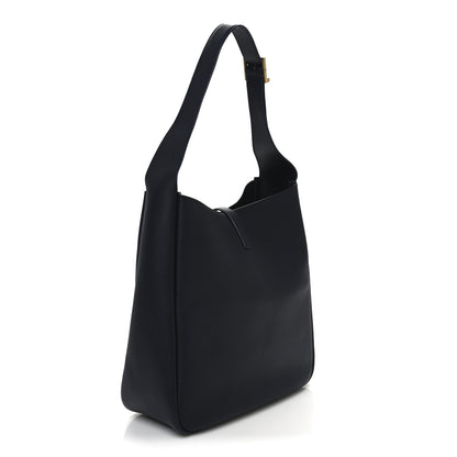 Saint Laurent Supple Calfskin Large Le 5 A 7 Soft Hobo Bleu Abysse 3 of 10