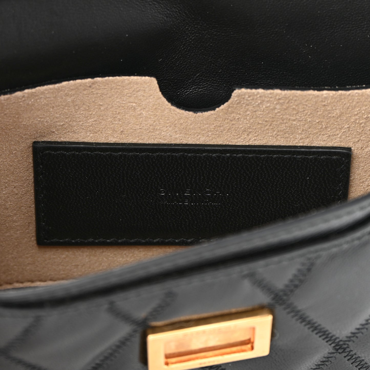 Goatskin Quilted GV3 Mini Pocket Convertible Bag Black