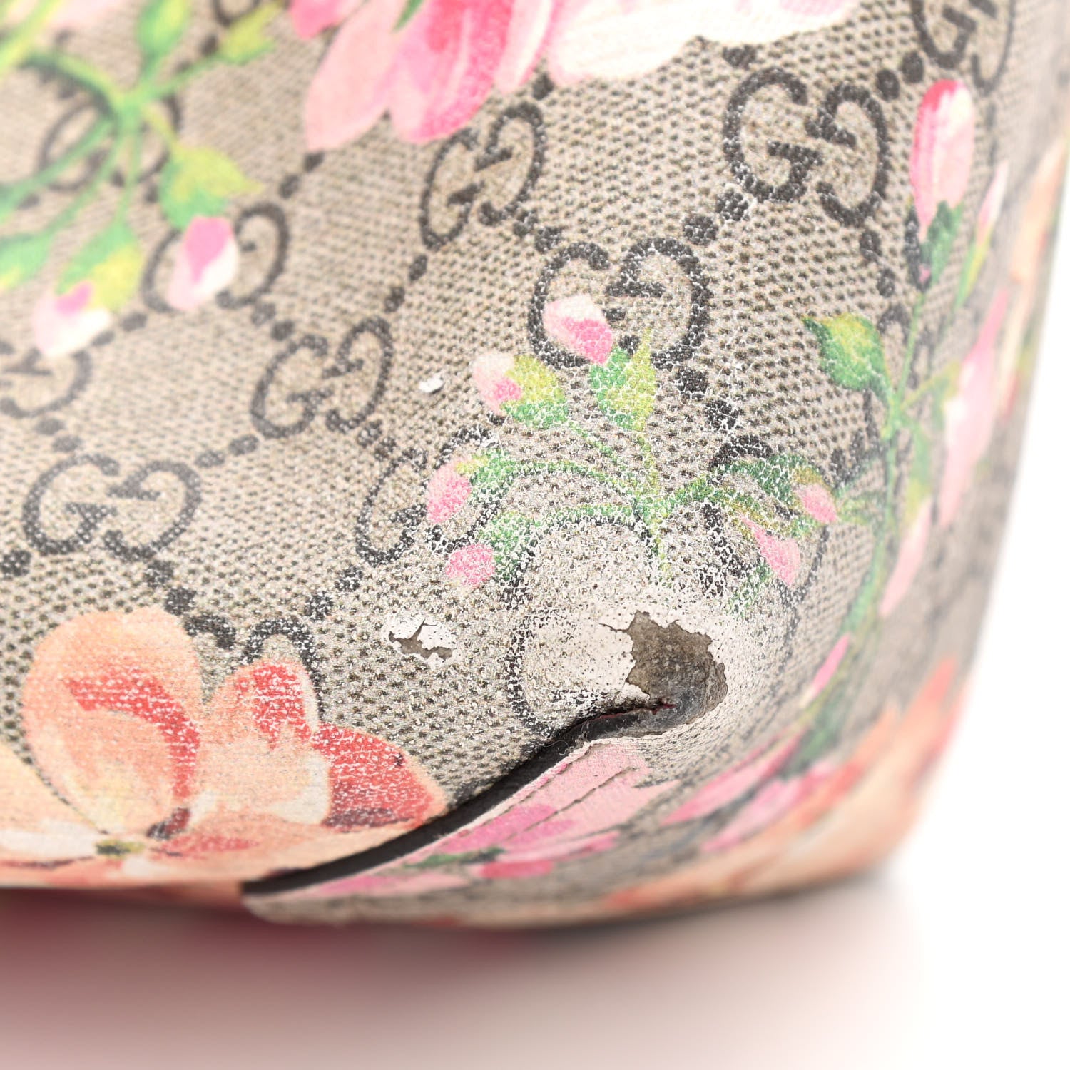 Gucci GG Supreme Monogram Blooms Medium Reversible Tote Beige Multicolor Dry Rose 19 of 22