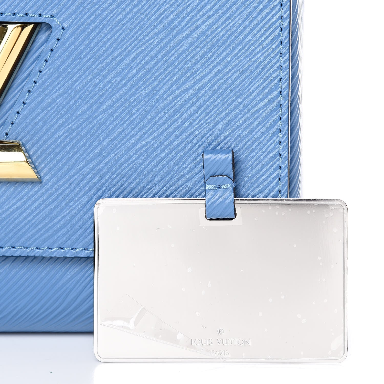 Louis Vuitton Epi Twist Shoulder Bag MM Blue Jean 7 of 10